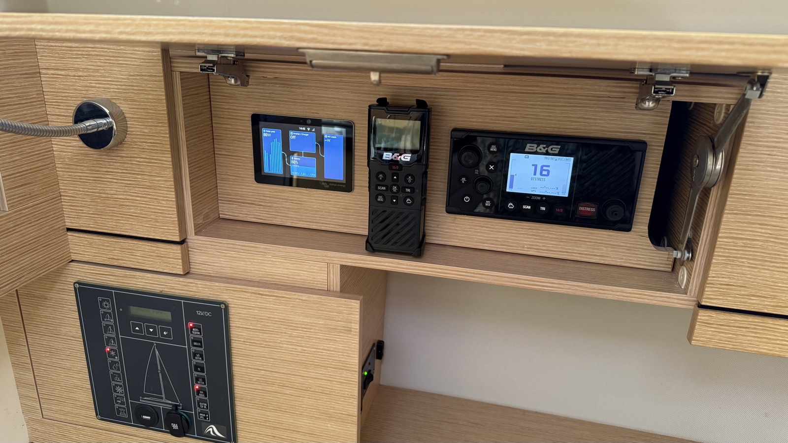 Elpanel, Victron Cerbo, VHF och AIS